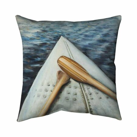 BEGIN HOME DECOR 26 x 26 in. Canoe Adventure-Double Sided Print Indoor Pillow 5541-2626-SP17